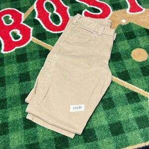 Carhartt Rugged Relaxed Fit Tan Cargo Work Pants Mens Size 31x30 Khaki